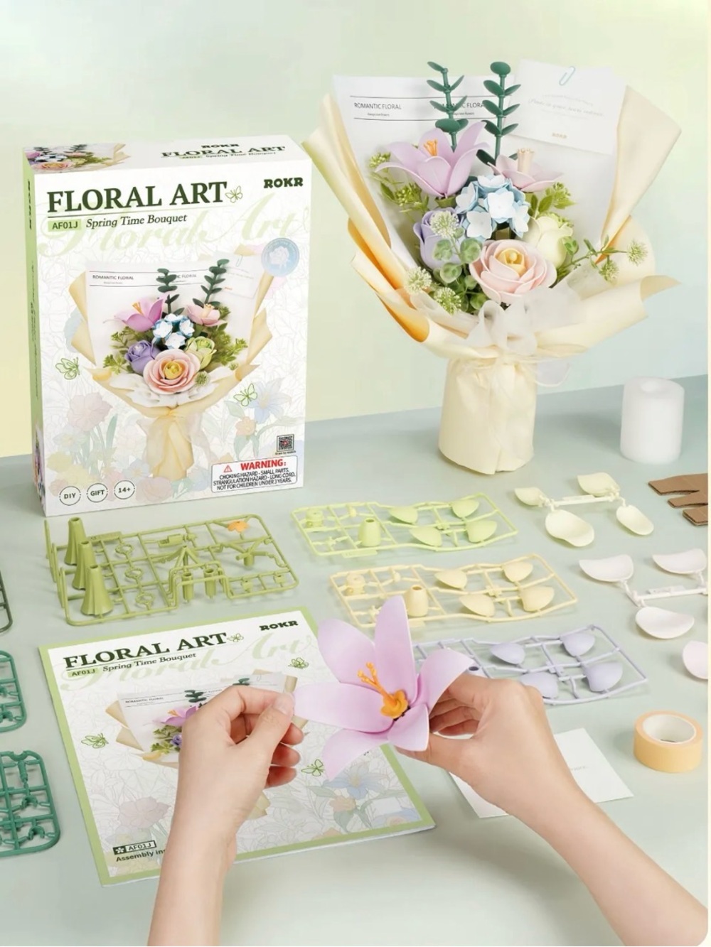 NIB 3D DIY Floral art Spring Time Bouquet 3d puzzle new! $55